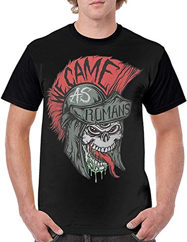 We Came As Roman T-Shirt Men Casual Printed Round Neck Baseball Short Sleeve Shirts,S