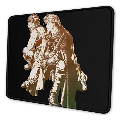 WH-CLA Alfombrillaratón Suikoden Flik and Viktor Alfombrilla Antideslizante para Ratón De Escritorio Escolar, Alfombrilla para Ratón, Juego, Portátil, Anime, 25 X 30 Cm, Regalo, Oficina,