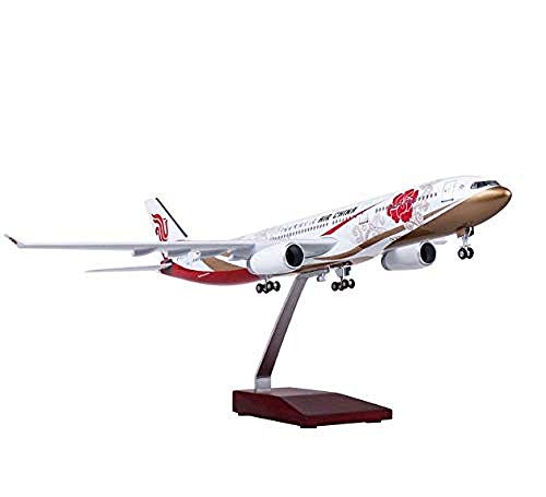 XHH Modelo de avión Diecast Avión Aleación Modelos de avión Aviones Juguetes Kit 47cm Air China Zijin A330 Simulación Artesanía Civil Retro Metal Recuerdo Decoración del hogar Adorno Juguete Airbus