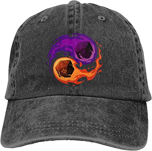 YeeATZ Balance Dice Dungeon Master RPG D & D - Gorra de béisbol unisex ajustable y lavable, de algodón