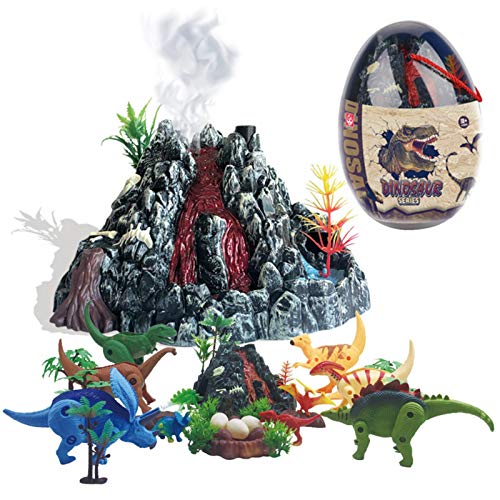 YESS Juguetes De Figuras De Dinosaurios Realistas, Modelo De Dinosaurio En Aerosol De Simulación Mundial De Erupción Volcánica, Juego De Juguetes De Dinosaurios para Niños Astonishing Cool Pretty