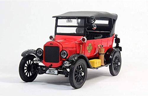 YQGOO Modelo de Coche 1: 24 Compatible con Ford T-Class Classic Car Camión de Bomberos Ford T de 1925 Modelo de Coche clásico (Color: Rojo)