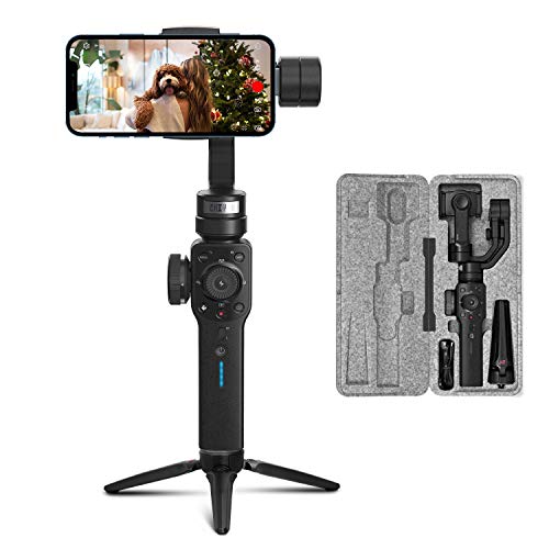 ZHIYUN Smooth 4 [Oficial] Handheld Gimbal Estabilizador (Negro)-con trípode