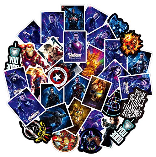 ZJJHX Super Hero Stickers Sets Cartoon Anime Sticker Lot para Laptop Bicycle Phone Guitar Stickers Pack 50Pcs