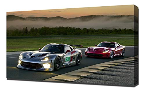 2013-Dodge-SRT-Viper-GTS-R-V2-1080 - Lienzo impreso artístico para pared, diseño de Dodge-SRT-Viper-GTS-R-V2-1080