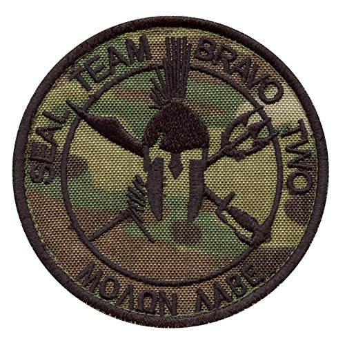 2AFTER1 Multicam Seal Team Two ST2 Bravo Molon Labe US Navy DEVGRU NSWDG Morale Sew Iron on Patch