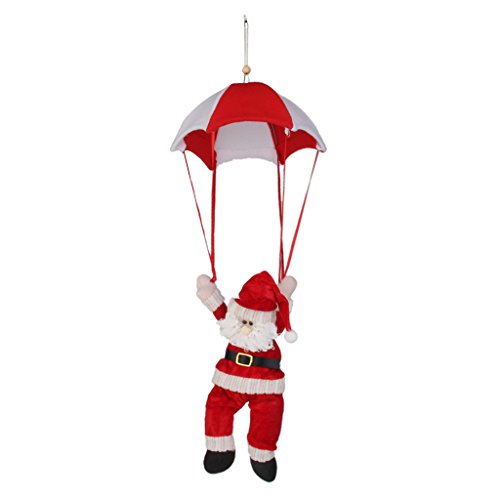 Adorno Santa Claus Colgante Paracaída Decoración Regalo para Navidad