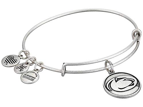 Alex and Ani Women's Pennsylvania State University Mascot Charm Bangle Bracelet, Rafaelian Silver