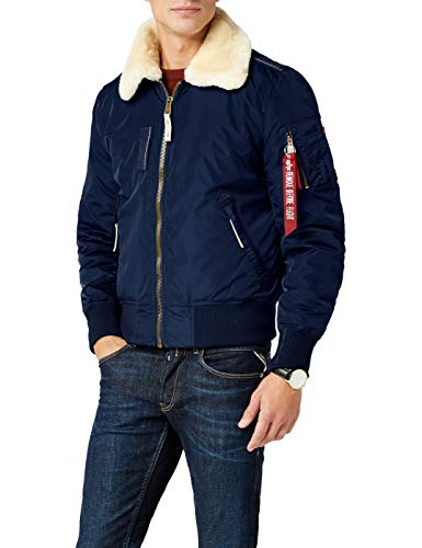 ALPHA INDUSTRIES 143104-7-L Chaqueta, Azul (Rep.Blue 7), Large (Tamaño del Fabricante: L) para Hombre