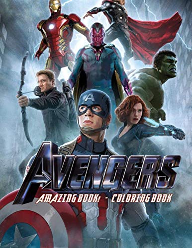 Amazing Book! Avengers Coloring Book: Cute illustration - Learn and Fun Big Images - For Kids - Stimulate Creativity