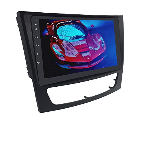 Android 10 Car GPS Navigation Fit para Mercedes Benz: E-W211 / G-W463 / CLK-W209 / CLS-W219, Estéreo Doble DIN Car con Pantalla táctil de 9 Pulgadas Soporte Control del Volante