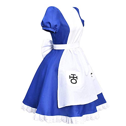 Anime Alice: Madness Returns Disfraz de Cosplay, Vestido de sirvienta Lolita Utilizado para Mujeres Halloween Navidad Carnaval Fiesta temática Cosplay Conjunto Completo