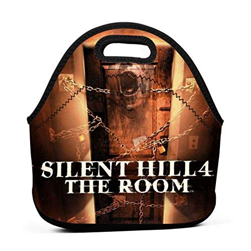 AOOEDM Silent Hill 4 The Room - Ps2 Box Art Cover - Brazz Work School Picnic Bolsa de almuerzo aislada Tote Fiambrera reutilizable para hombres, mujeres y niños