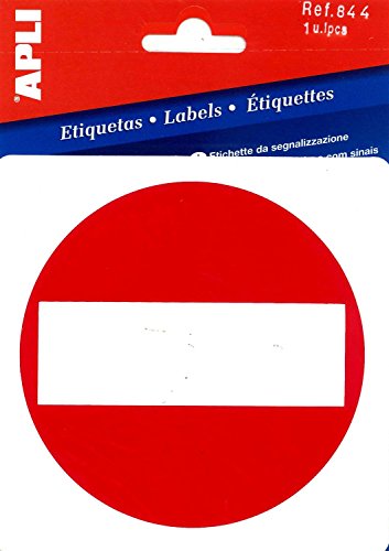 APLI 844-Etiqueta señalización prohibido el paso 1 u.