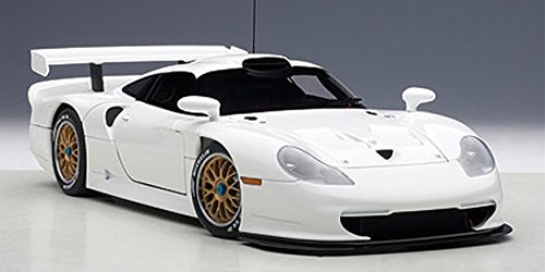 AUTOart AA89771 Porsche 911 GT1 1997 Senza DECORAZIONE Bianco 1:18 Die Cast Compatible con