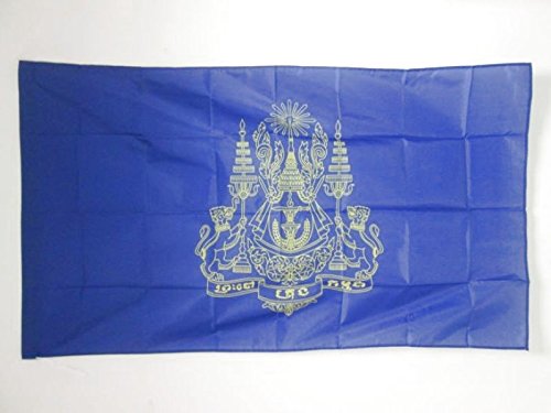 AZ FLAG Bandera del ESTANDARTE Real DE Camboya 90x60cm para Palo - Bandera Reino CAMBOYANO 60 x 90 cm