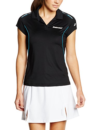 Babolat Polo Match Core Torso-Ropa para Mujer, Todo el año, Unisex, Color Negro - Negro, tamaño XS