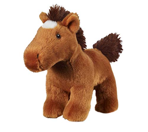 Bauer Spielwaren- I Like My Planet Pferd Peluche, Color marrón, 15 cm (12918)