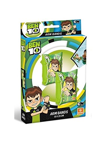 Ben 10-MD-16672 Pack 2 Brazaletes Hinchables para Playa y Natación, Multicolor (Mondo Toys MD-16672)