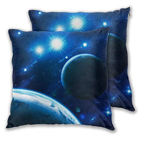 BERICHER Universe Dos Funda De Cojín Funda De Almohada Fundas De Colchón Home Deco