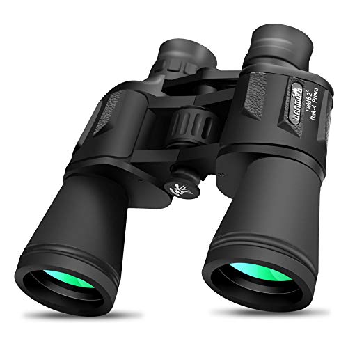 Binocular by DANMO 10x50 prisma BAK4 lente FMC prisma HD prismáticos profesionales con correa y bolsa de transporte, para observación de aves, viajes, conciertos, deportes, al aire libre