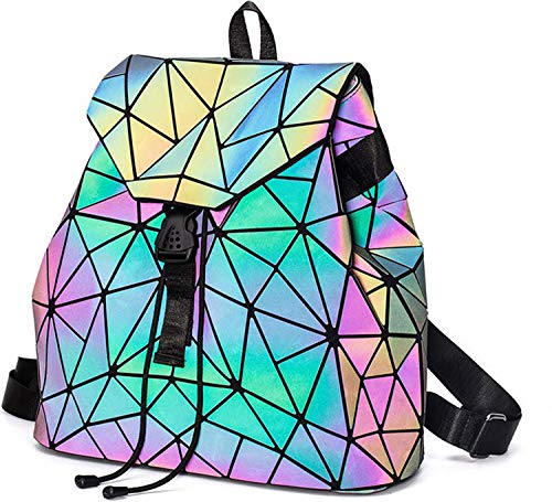 Bolsos Mochila Para Mujer Señoras Bolsa de Viaje Casual Mochila Escuela de Gran Capacidad Geométrico Bolso Diario Mochila Para Vacaciones Viajes Camping