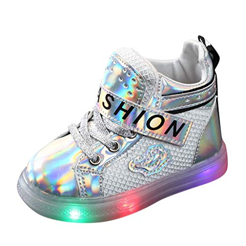 Botines Casuales Led NiñOs Y NiñAs Zapatillas Antideslizantes Zapatillas De Deporte Zapatos Luminosos Lentejuelas Zapatos Planos Halloween/Navidad/AñO Nuevo Regalo/Zapatos De Fiesta De CumpleañOs