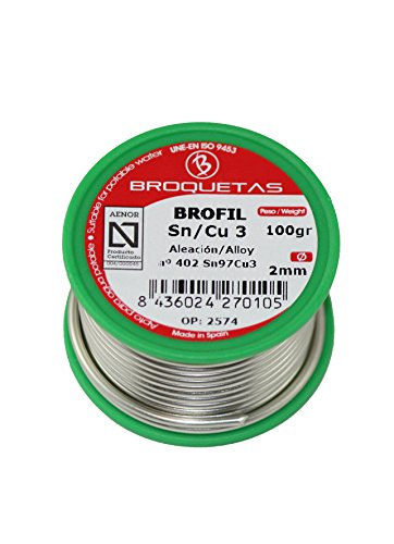 Brofil Hilo estaño Cobre 3 Sn CU 100g Carrete