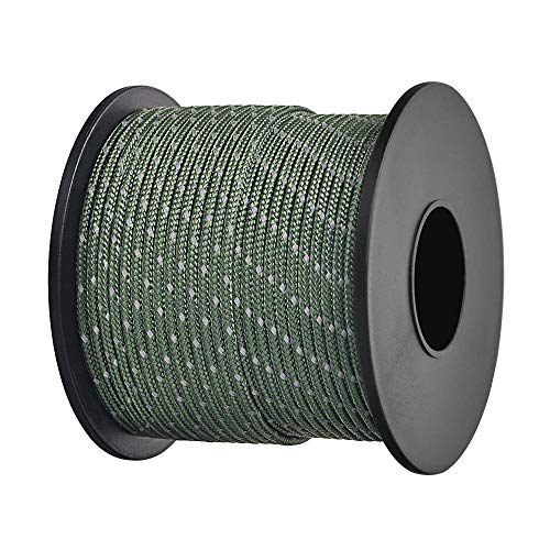 Brotree Paracord 2mm Cuerda de Nailon Paracaídas de 3 Hilos Hebras de Fibra Poliéster