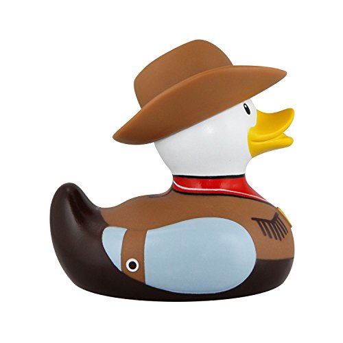 Bud Duck ~ Mini Coleccionable Deluxe Pato De Goma ~ COWBOY