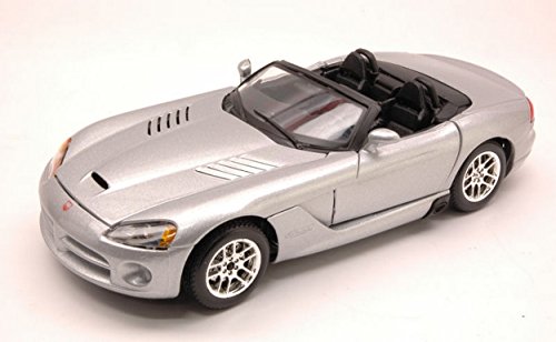 Burago BU22058 Dodge Viper RT/10 1993 Silver 1:24 MODELLINO Die Cast Model Compatible con