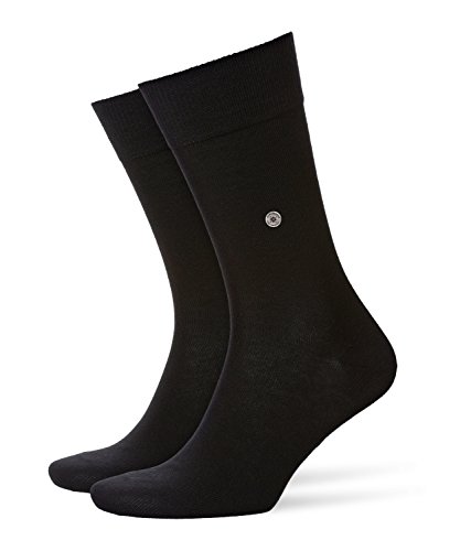 Burlington Lord Baumwolle Einfarbig 1 Paar Calcetines, Negro (Black 3000), 7-10 (Talla del fabricante: 40-46) para Hombre