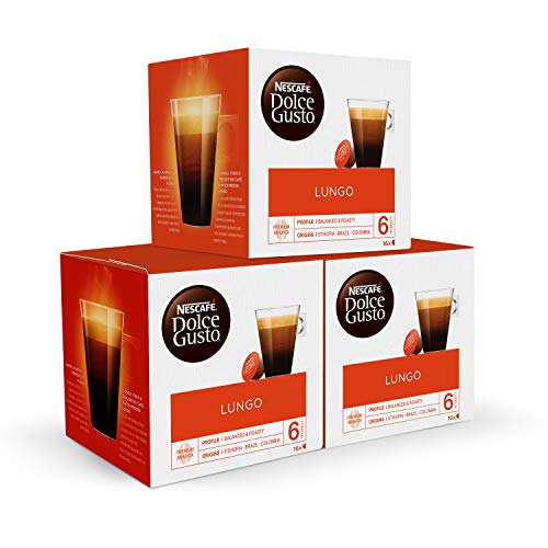 Cafe Dolce gusto CAFFE LUNGO | NESTLE Pack 3 cajas de 16 capsulas cada una