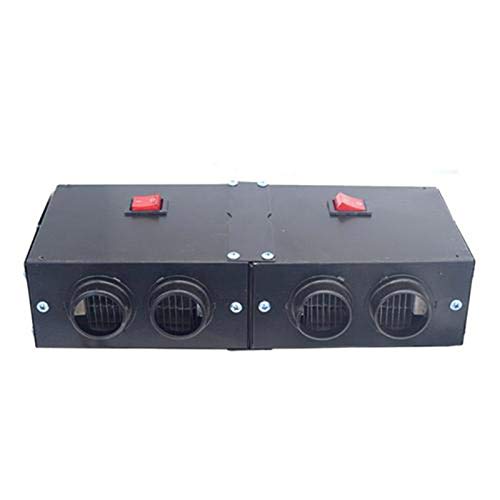 Calentador de automóviles Universal DC 12-24V 4 Puertos ， Calefactor de Aire para Camiones Plomería automotriz Evaporador de Aire Acondicionado, Desempañador de automóviles Eliminador de nieblas