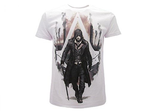 Camiseta original Assassin's Creed Syndicate Warrior con etiqueta y etiqueta de originalidad blanco XS