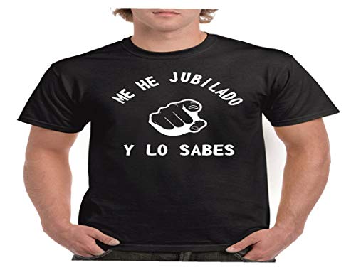 Camisetas divertidas Child Jubilado y lo Sabes - para Hombre Camisetas Talla XL Color Negro