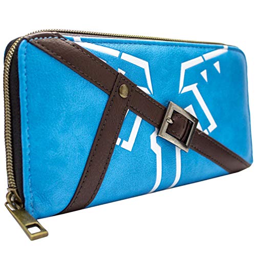 Cartera de Legend of Zelda Breath of The Wild vistete Azul