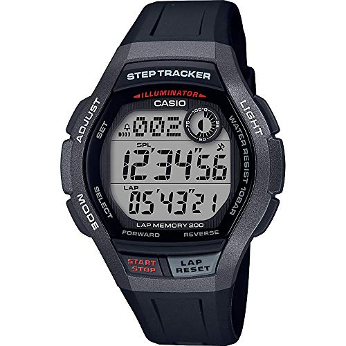 Casio Reloj Digital para Hombre de Cuarzo con Correa en Resina WS-2000H-1AVEF