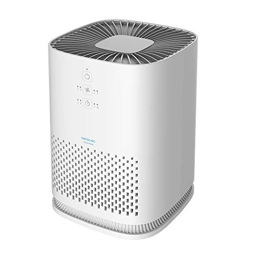 Cecotec Purificador de Aire TotalPure Connected 1000 Handy. 60 CADR, 3 Etapas de filtrado, Cobertura 25 m3, Ionizador, 3 Velocidades, Temporizador, Potencia 25 W