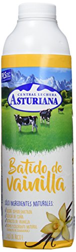 Central Lechera Asturiana Batido Vainilla - Paquete de 6 x 1000 ml - Total: 6000 ml