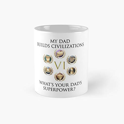 Civ Vi My Dad's Superpower - Taza de café (325 ml)