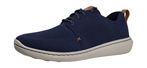 Clarks Step Urban Mix, Zapatos de Cordones Derby Hombre, Azul (Navy-), 39.5 EU