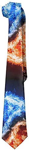 Clothing decoration Men Flame Hot Wheels Polyester Silk Formal Gentleman Tie Necktie Gift Box