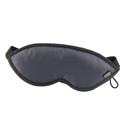 Comfort Eye Mask with Adjustable Straps Blocks out All Light, Gray, One Size