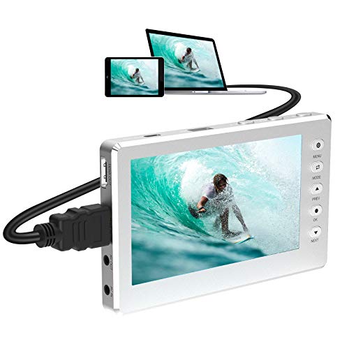 Convertidor de captura de vídeo, HD 1080P 60FPS Conversor de video USB 2.0 con pantalla OLED de 5 ", Grabadora de video AV y HDMI Captura de VCR, DVD, cintas VHS, Hi8, videocámaras, sistemas de juegos