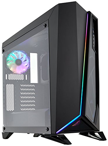 Corsair Carbide Spec-Omega RGB - Chasis semitorre para Juegos, con Cristal Templado, Color Negro (CC-9011140-WW)