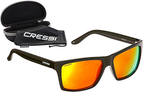 Cressi Rio Sunglasses Gafas de Sol Deportivo Polarizados, Unisex Adultos, Negro Matt, Talla única