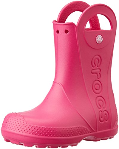 Crocs Handle It Rain Boot K, Botas de Agua Unisex Niños, Rosa (Candy Pink), 29/30 EU