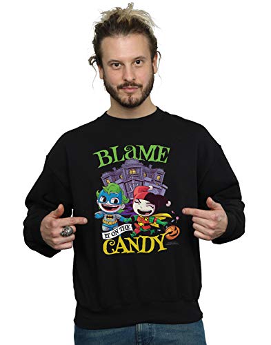 DC Comics Hombre Super Friends Blame It On The Candy Camisa De Entrenamiento Negro XXX-Large