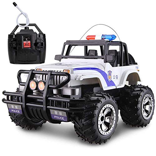 Decoración de escritorio remoto RC 2,4 GHz de control del coche policía coche de los niños de coches de juguete de la caída Escalada de carga de coches todo terreno del vehículo Drift Racing Modelo gr